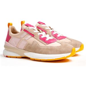 Lloyd 13-700-3dame Sneaker Linen/beige/balett/fuxia Str. 41