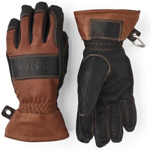 Hestra Fält Guide Glove - 5 Finger, Brown / Black Str. 6