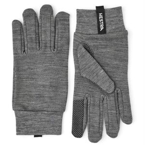 Hestra Merino Touch Point - 5 Finger, Grey Str. 8