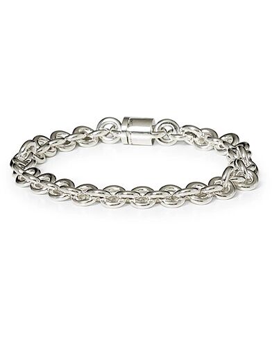 LE GRAMME Maillon Bracelet  Sterling Silver 21g men L - 19 CM Sølv