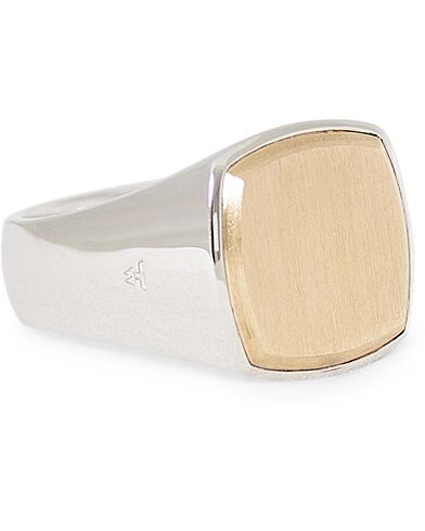 Tom Wood Cushion Gold Top Ring Silver/Gold men L Sølv