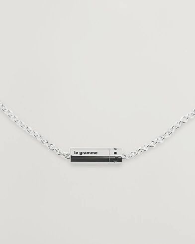 LE GRAMME Chain Cable Necklace Sterling Silver 13g men One size Sølv