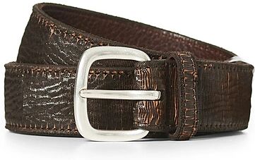 Orciani Lamellato Belt 3,5 Dark Brown men 100 Brun