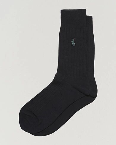 Polo Ralph Lauren 2-Pack Egyptian Cotton Socks Black men 43-46 Sort