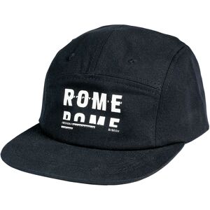 ROME 5 PANEL CAP BLACK One Size