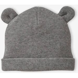 VERTBAUDET Gorro con orejitas, bebé gris claro jaspeado