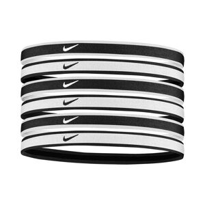 Set de 6 cintas para la cabeza Nike Swoosh Blanco y Negro Unisex - DA7156-100
