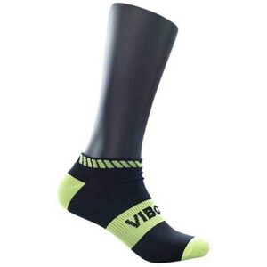 Calcetines Vibora Invisibles Negro Amarillo 1 Par -  -35-38