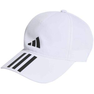 Gorra Adidas Aeroready Baseball 3 Bandas Blanco Negro