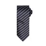 Premier - Corbata de negocios formal con patrón de rayas dobles para hombre
