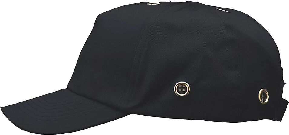 Voss Gorra antigolpes, tapizado de tela, negro