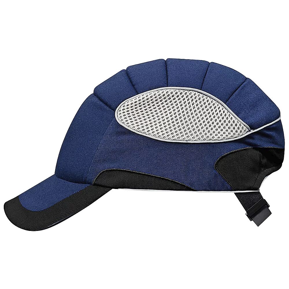 Voss Gorra antigolpes con carcasa de ABS, tapizado de tela, azul / negro