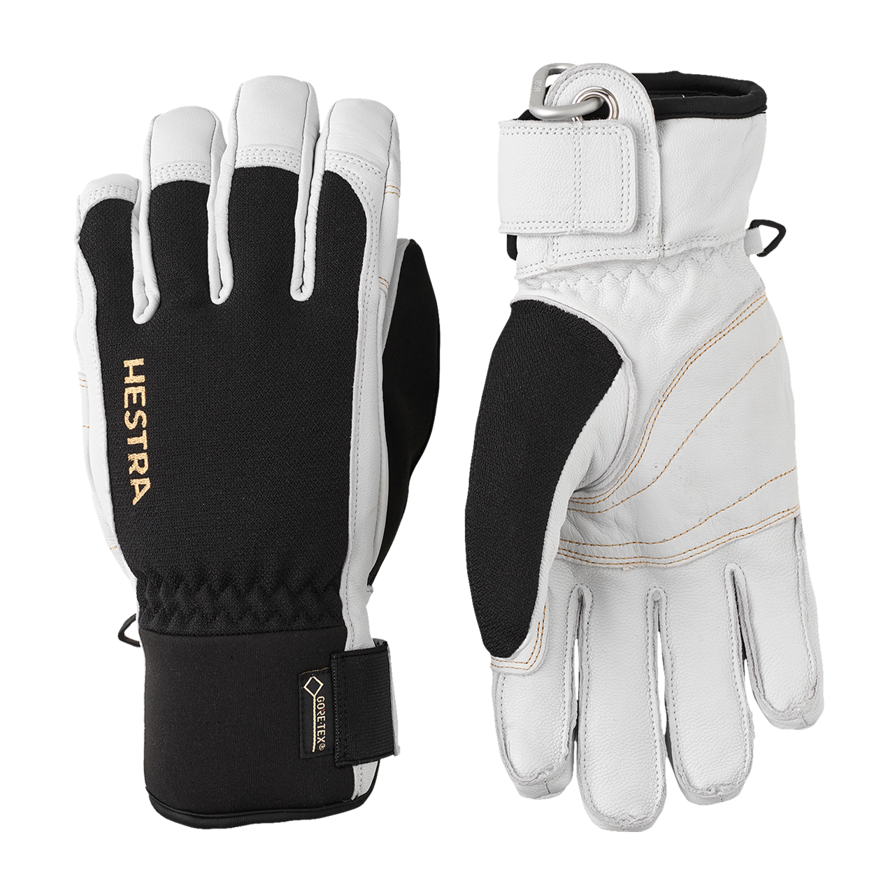 Hestra Guantes Cortos  Army Leather Gore-Tex Negro-Blanco Roto