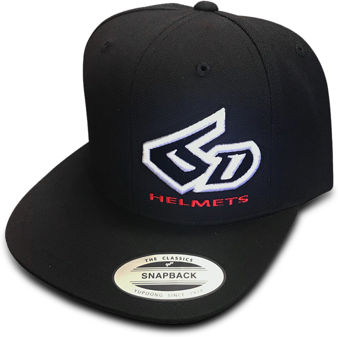 6D Gorra  Flexfit Helmets Logo Negra