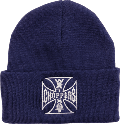 West Coast Choppers Gorro  OG Roll-Up Azul Marino