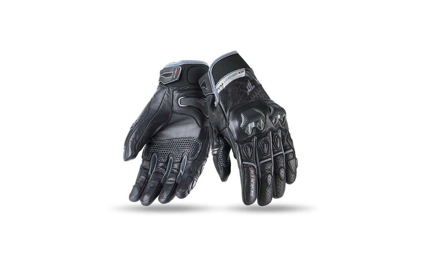 Guantes Seventy Sd-N32 Verano Naked Negro Gris  SD14032024