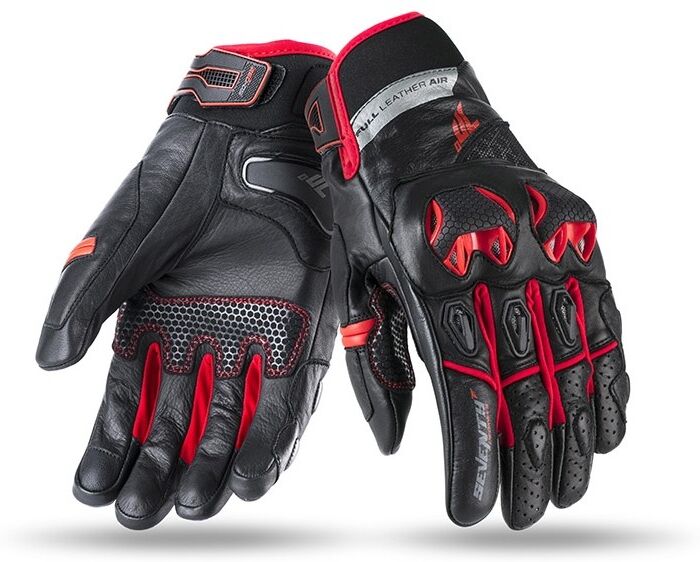 Guantes Seventy Sd-N32 Verano Naked Negro Rojo  SD14032044