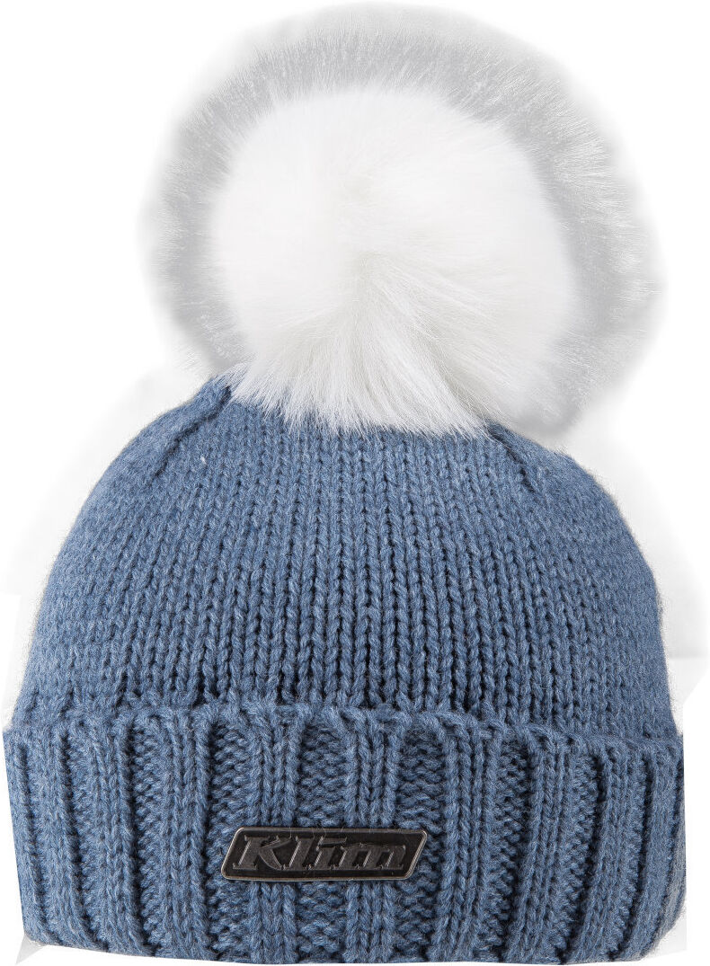 Klim Pom Ladies Beanie - Blanco Azul (un tamaño)