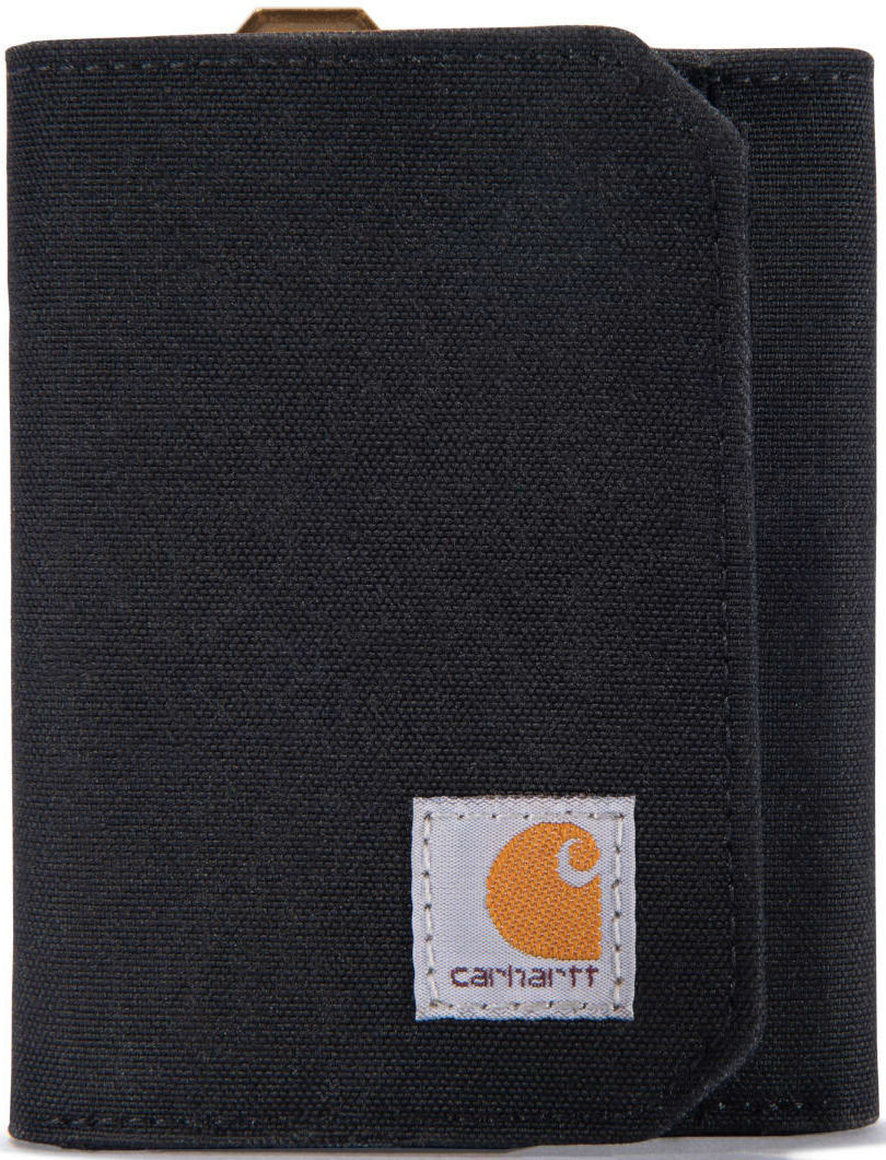 Carhartt Nylon Duck Trifold Billetera - Negro (un tamaño)