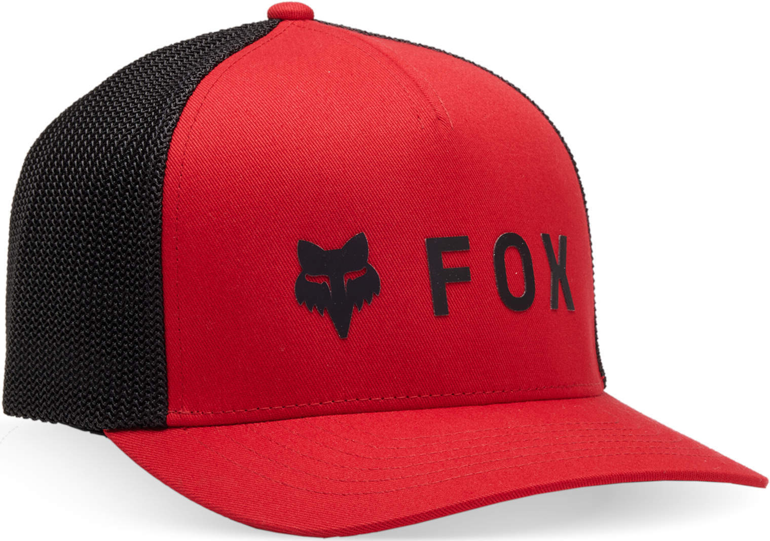 Fox Absolute Flexfit Gorro - Negro Rojo (L XL)