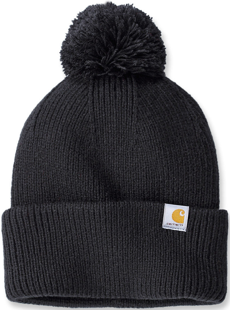 Carhartt Knit Pom-Pom Cuffed Beanie - Negro (un tamaño)