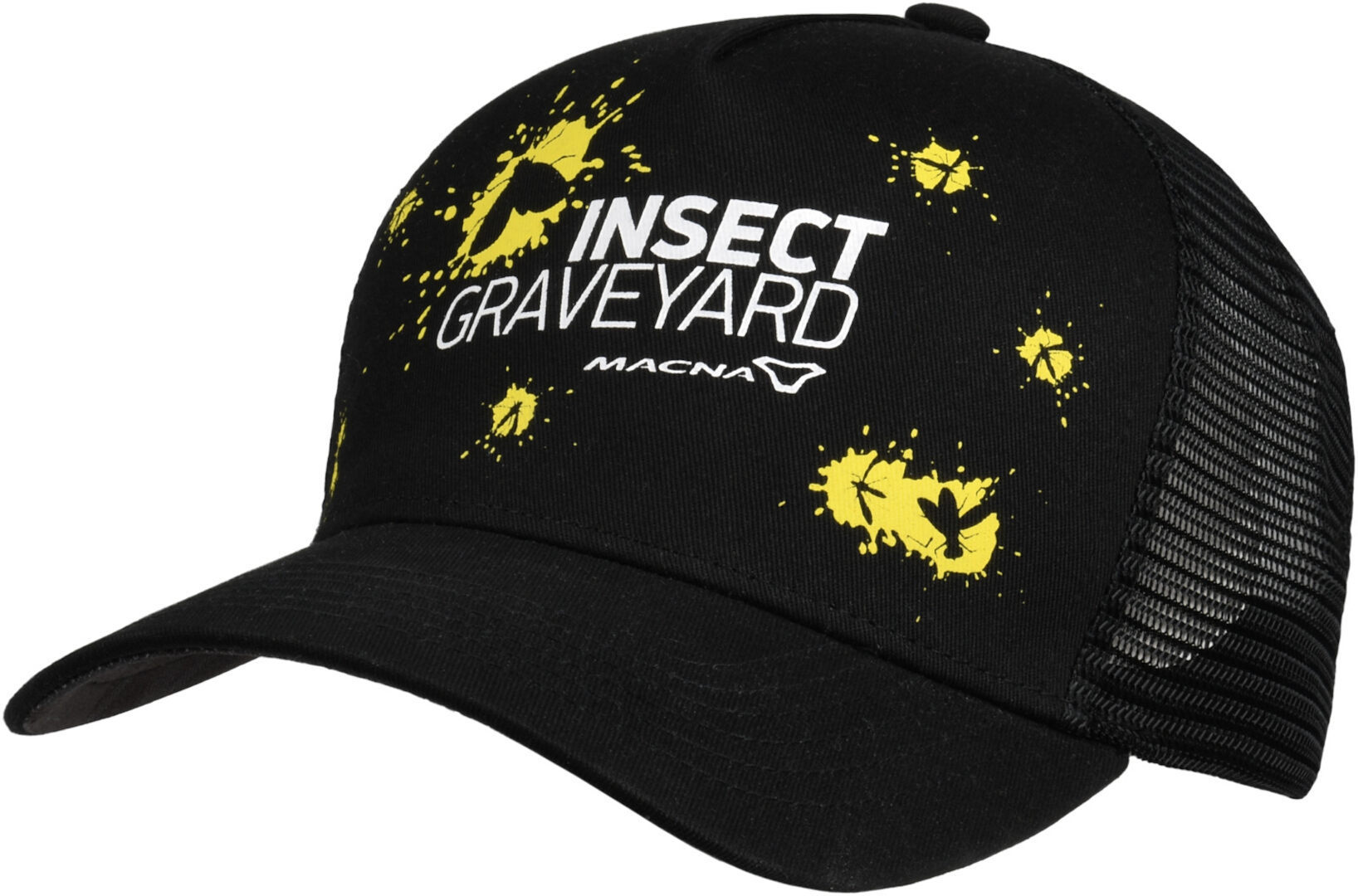 Macna Graveyard Trucker Gorro - Negro Amarillo (un tamaño)