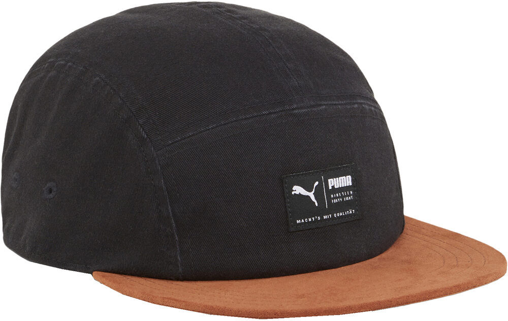 Puma skate 5 panel cap visera lona Negro (UNICA)