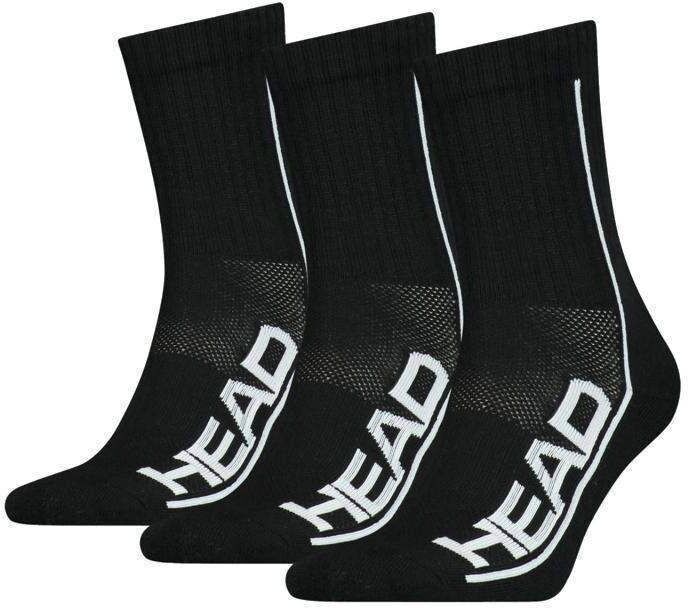 Calcetines Head Performance Crew Negro Blanco 3 Pares -  -35-38