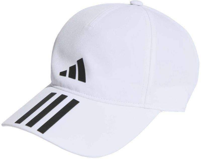 Gorra Adidas Aeroready Baseball 3 Bandas Blanco Negro