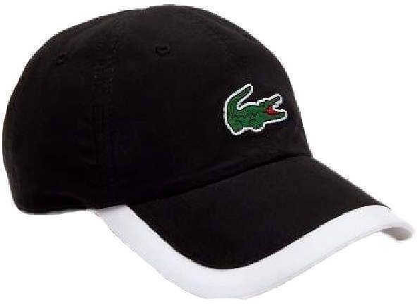 Gorra Lacoste Ligera Negro Blanco