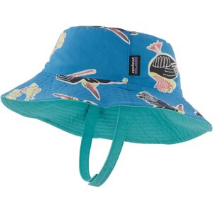 Patagonia lasten Sun Bucket hattu - 100 % kierrätettyä nailonia  - Amigos: Vessel Blue - unisex - Size: 3-6M