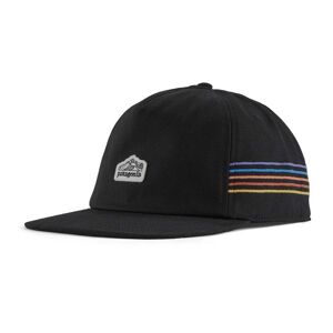 Patagonia Unisex Line Logo Ridge Stripe lippis - Luomupuuvillaa & Kierrätettyä kalaverkkoa  - Black - female