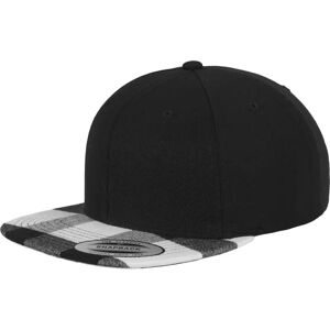 FLEXFIT Flanelli snapback - Musta/Valkoinen