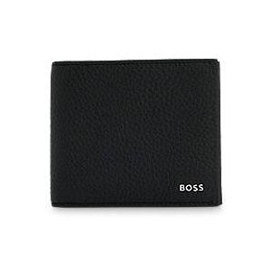 Boss Grained Italian-leather wallet with logo lettering