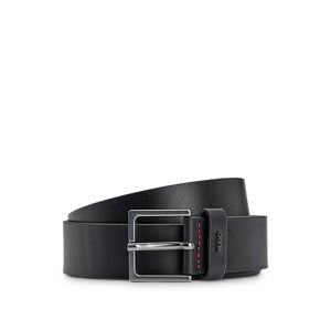 HUGO Leather belt with logo-lettering keeper