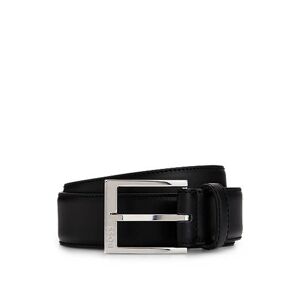 Boss Italian-leather belt with logo buckle
