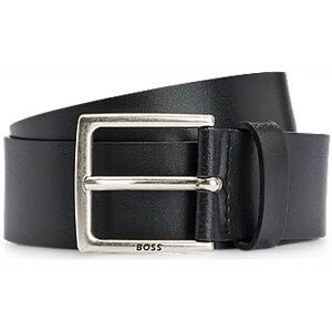 Boss Italian-leather belt with antique-effect hardware