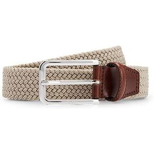 Boss Woven belt with leather facings