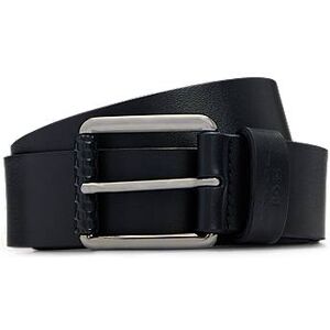 Porsche x BOSS Italian-leather belt with branded keeper