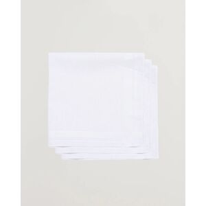 Amanda Christensen 3-Pack Cotton Pocket Square White - Musta - Size: S M L XXL - Gender: men