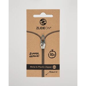 ZlideOn Normal  Plastic & Metal Zipper Silver XXS - Size: One size - Gender: men