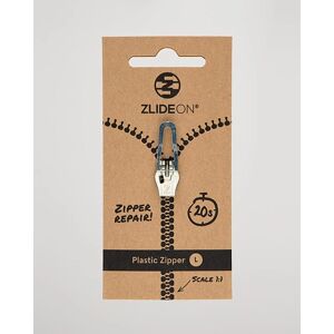 ZlideOn Normal Plastic Zipper Silver L - Musta - Size: One size - Gender: men