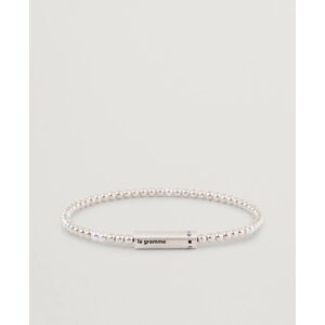 LE GRAMME Beads Bracelet Brushed Sterling Silver 11g - Size: One size - Gender: men