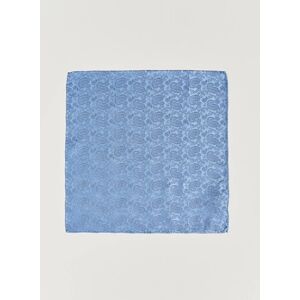 Amanda Christensen Tonal Paisley Silk Pocket Square Sky Blue - Sininen - Size: One size - Gender: men