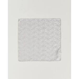 Amanda Christensen Tonal Paisley Silk Pocket Square Silver - Sininen - Size: One size - Gender: men