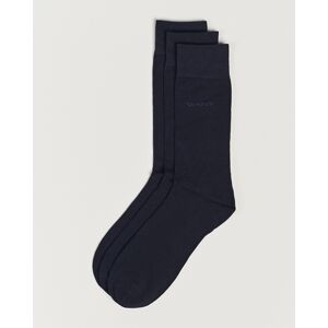 Gant 3-Pack Cotton Socks Marine - Ruskea - Size: 18MM 20MM - Gender: men