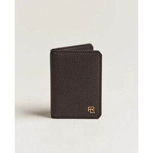 Ralph Lauren Pebbled Calfskin Wallet Dark Brown - Musta - Size: One size - Gender: men