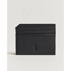 Ralph Lauren Pebbled Leather Credit Card Holder Black - Sininen - Size: One size - Gender: men