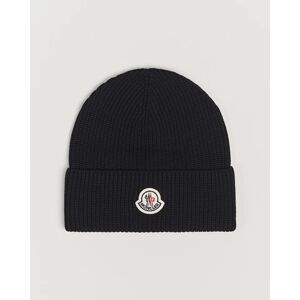 Moncler Ribbed Wool Beanie Black - Valkoinen - Size: S M L XL XXL - Gender: men