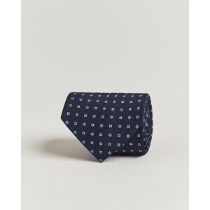 E. Marinella 3-Fold Printed Silk Tie Navy - Vihreä - Size: XS S M L XL - Gender: men